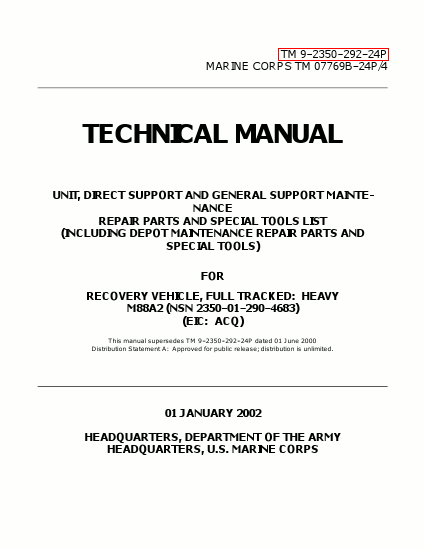 TM 9-2350-292-24P Technical Manual